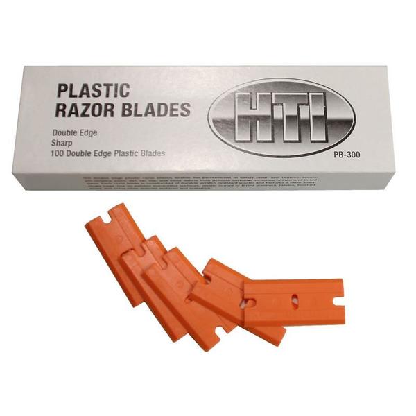 Hti Double Edge Sharp Plastic Blades Pk PB300